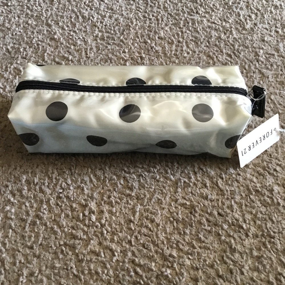 New Forever 21 Polka Dot Makeup Bag
